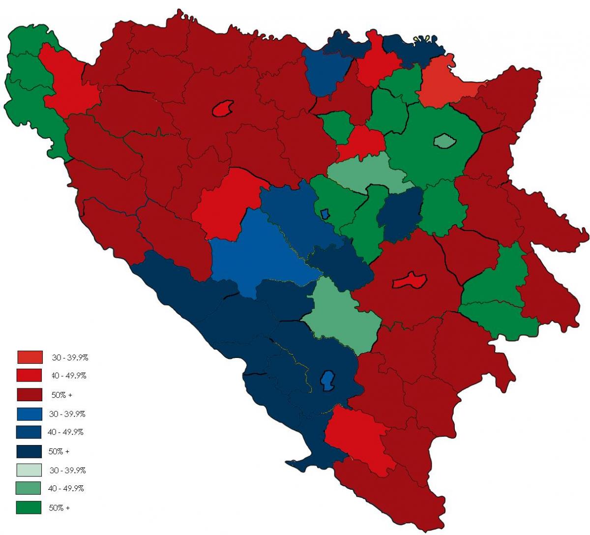 Bosnia agama peta