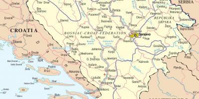 Peta dari Bosnia
